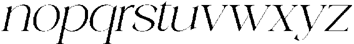 Galino Thin Extra Exp Slanted otf (100) Font LOWERCASE