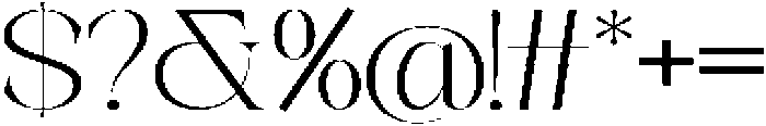 Galino Thin Extra Exp otf (100) Font OTHER CHARS