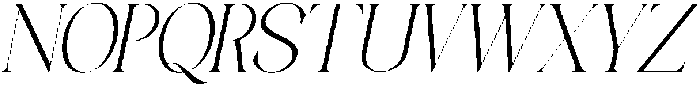 Galino Thin Semi Cond Slanted otf (100) Font UPPERCASE