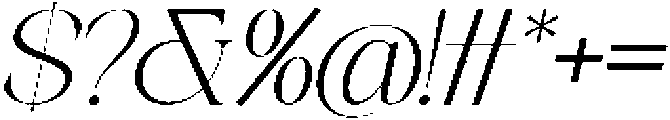 Galino Thin Semi Exp Slanted otf (100) Font OTHER CHARS