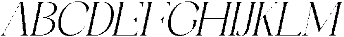 Galino Thin Semi Exp Slanted otf (100) Font UPPERCASE