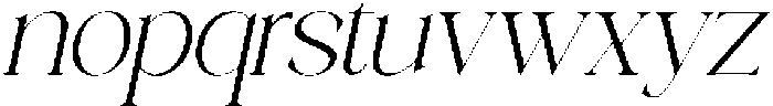 Galino Thin Semi Exp Slanted otf (100) Font LOWERCASE