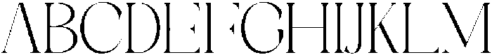 Galino Thin Semi Exp otf (100) Font UPPERCASE