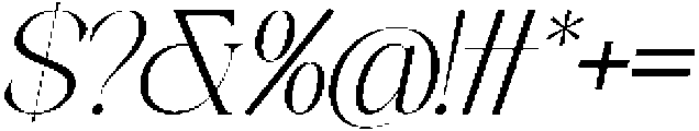 Galino Thin Slanted otf (100) Font OTHER CHARS