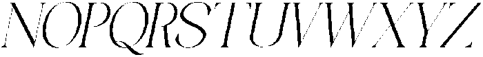 Galino Thin Slanted otf (100) Font UPPERCASE