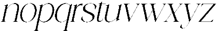 Galino Thin Slanted otf (100) Font LOWERCASE
