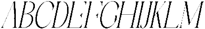 Galino Thin Ultra Cond Slanted otf (100) Font UPPERCASE