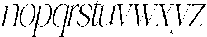 Galino Thin Ultra Cond Slanted otf (100) Font LOWERCASE