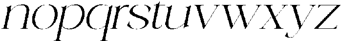 Galino Thin Ultra Exp Slanted otf (100) Font LOWERCASE