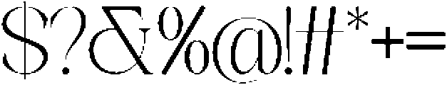 Galino Thin otf (100) Font OTHER CHARS