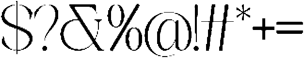 Galino Variable Thin ttf (100) Font OTHER CHARS