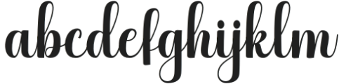 Galitha Script Regular otf (400) Font LOWERCASE