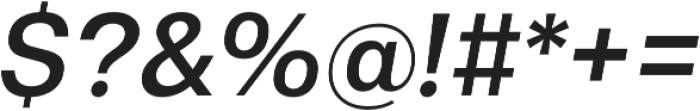 Gallad Medium Italic otf (500) Font OTHER CHARS