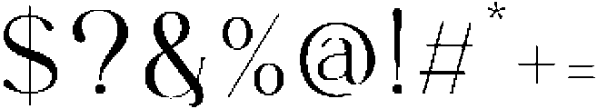 Gallery Alternate Regular otf (400) Font OTHER CHARS