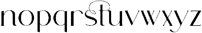 Gallery Alternate Regular otf (400) Font LOWERCASE