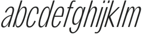 Gallinari Extralight Cond Oblique otf (200) Font LOWERCASE