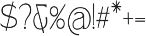 Gallion Pro Thin Condensed otf (100) Font OTHER CHARS