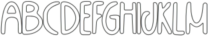 Gallnut Outline otf (400) Font UPPERCASE