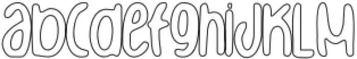 Gallnut Outline otf (400) Font LOWERCASE