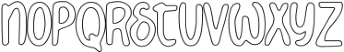 Gallnut Outline otf (400) Font LOWERCASE