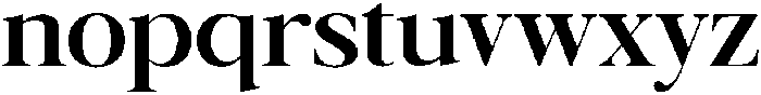 Galnery-Bold otf (700) Font LOWERCASE