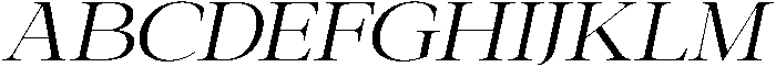 Galnery Expanded Slanted otf (400) Font UPPERCASE