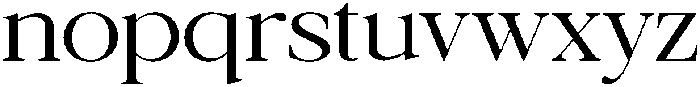 Galnery Expanded otf (400) Font LOWERCASE