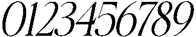 Galnery Extra Cond Slanted otf (400) Font OTHER CHARS