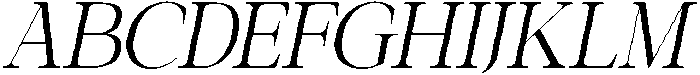 Galnery Extra Cond Slanted otf (400) Font