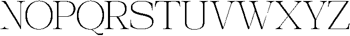 Galnery Extra Light Condensed otf (200) Font UPPERCASE