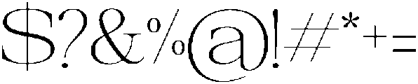 Galnery Extra Light Expanded otf (200) Font OTHER CHARS