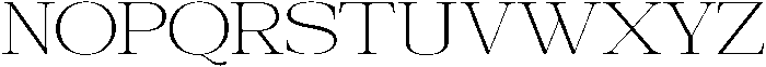 Galnery Extra Light Expanded otf (200) Font UPPERCASE