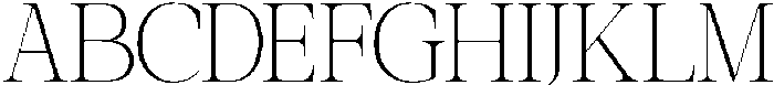 Galnery Extra Light Ultra Cond otf (200) Font