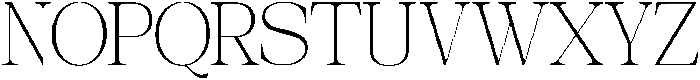 Galnery Extra Light Ultra Cond otf (200) Font UPPERCASE