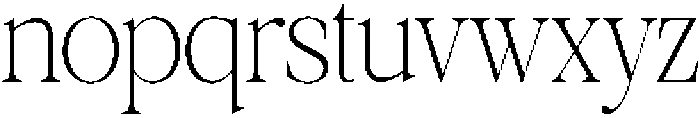 Galnery Extra Light Ultra Cond otf (200) Font LOWERCASE