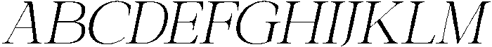 Galnery Light Semi Cond Slanted otf (300) Font UPPERCASE