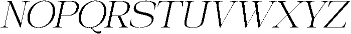 Galnery Light Semi Cond Slanted otf (300) Font UPPERCASE