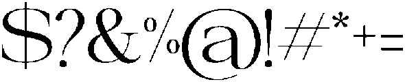 Galnery-SemiExp otf (400) Font OTHER CHARS