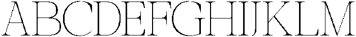Galnery Thin Extra Cond otf (100) Font UPPERCASE