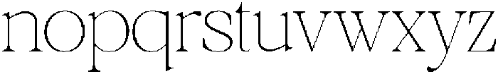 Galnery Thin Semi Cond otf (100) Font LOWERCASE