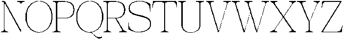 Galnery Thin Ultra Cond otf (100) Font UPPERCASE