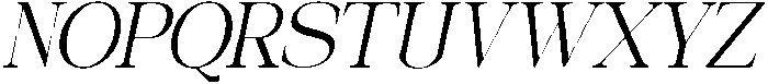 Galnery Ultra Cond Slanted otf (900) Font UPPERCASE
