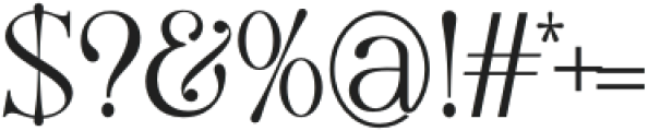 Galore Regular otf (400) Font OTHER CHARS