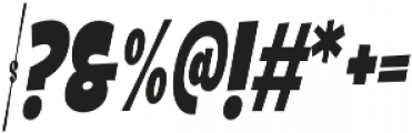 Galpon Black Condensed Italic otf (900) Font OTHER CHARS