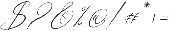 Galteniya Italic otf (400) Font OTHER CHARS