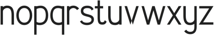 Gamaline Regular otf (400) Font LOWERCASE