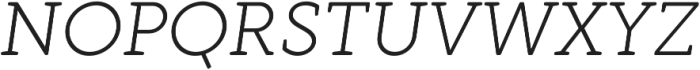 Gambero Thin Italic otf (100) Font UPPERCASE
