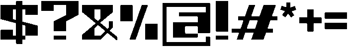 Game Over otf (400) Font OTHER CHARS