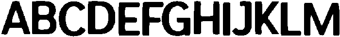 Gami ttf (400) Font UPPERCASE