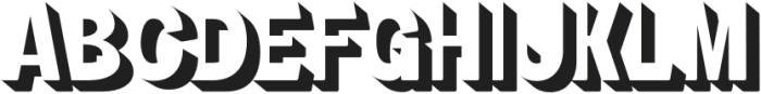 Gamiber Extrude otf (400) Font UPPERCASE